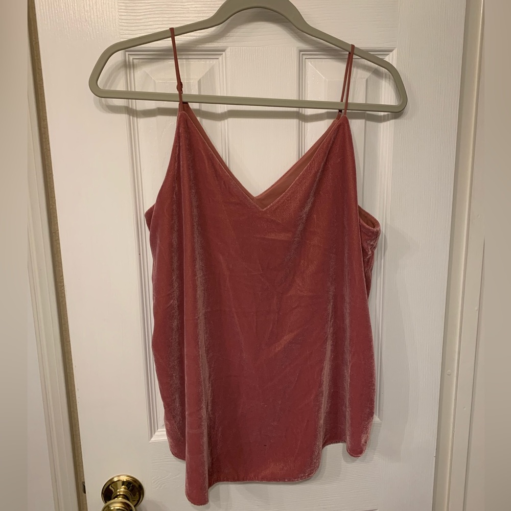 Express velvet tank top